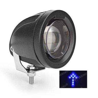 Ánh sáng cảnh báo xe nâng mũi tên màu xanh với khung gắn thép không gỉ để đảm bảo an toàn và độ bền