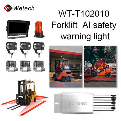 Đèn cảnh báo an toàn AI cho xe nâng 10V - 80V Đèn vùng đỏ cho xe nâng 10W Đỏ