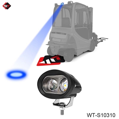 Ánh sáng điểm màu xanh 10W đèn LED điểm màu xanh 10V - 80V với thùng nhôm đúc