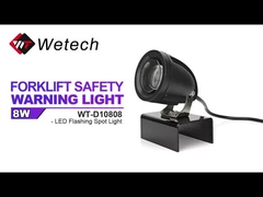 WT-D10818 18W Đèn mũi tên màu xanh 10V - 110V DC Đèn an toàn xe nâng LED